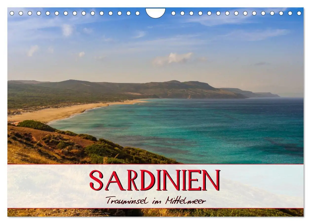 Cover: 9783516110425 | Sardinien Panoramakalender (Wandkalender 2026 DIN A4 quer),...