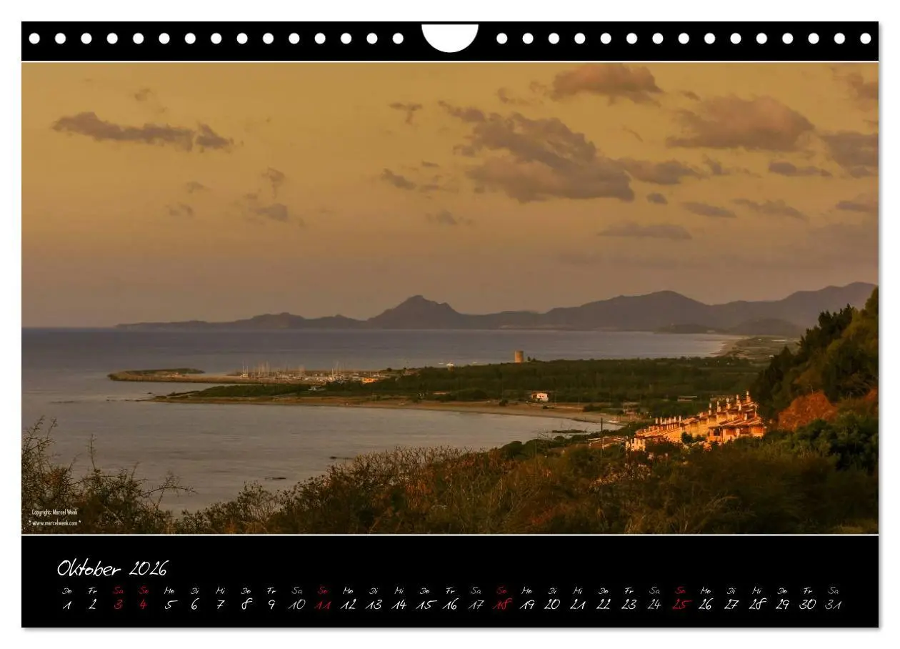 Bild: 9783516110425 | Sardinien Panoramakalender (Wandkalender 2026 DIN A4 quer),...