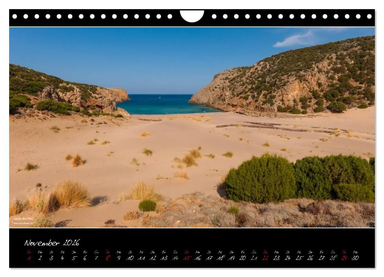 Bild: 9783516110425 | Sardinien Panoramakalender (Wandkalender 2026 DIN A4 quer),...