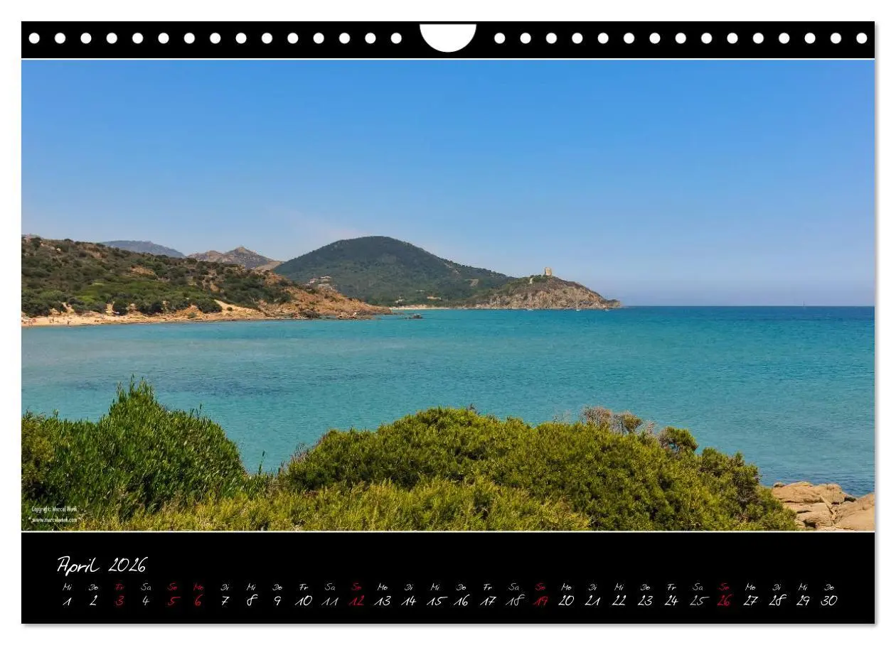 Bild: 9783516110425 | Sardinien Panoramakalender (Wandkalender 2026 DIN A4 quer),...