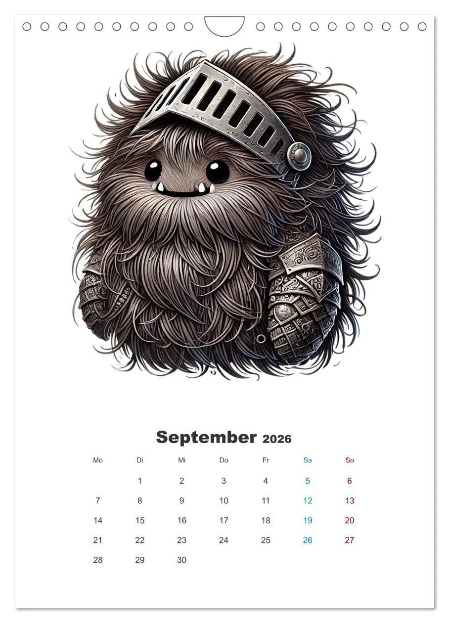 Bild: 9783516660425 | Kuschelmonsterzeit (Wandkalender 2026 DIN A4 hoch), CALVENDO...