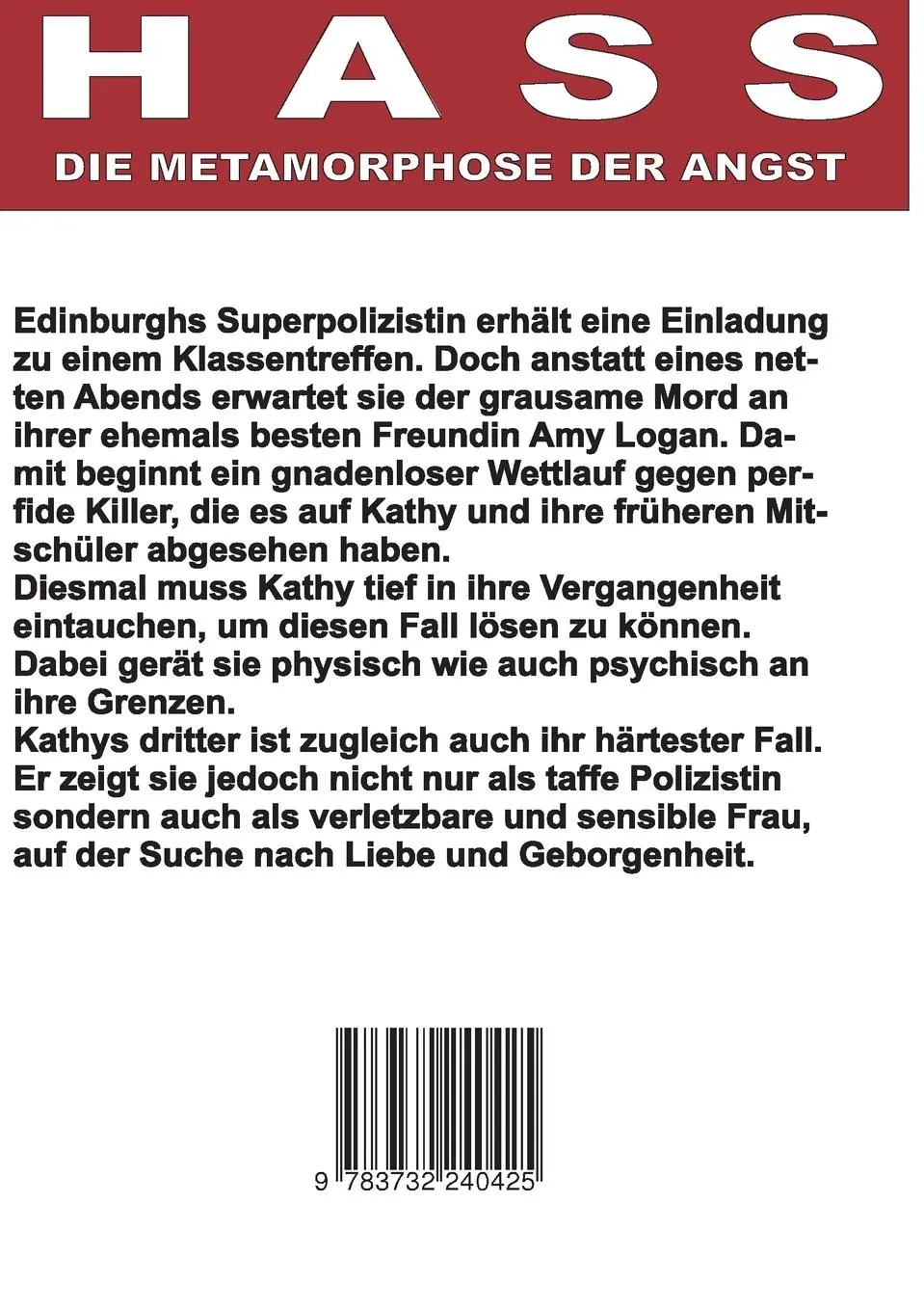 Rückseite: 9783732240425 | Hass | Die Metamorphose der Angst | Bernd Klatetzki | Taschenbuch