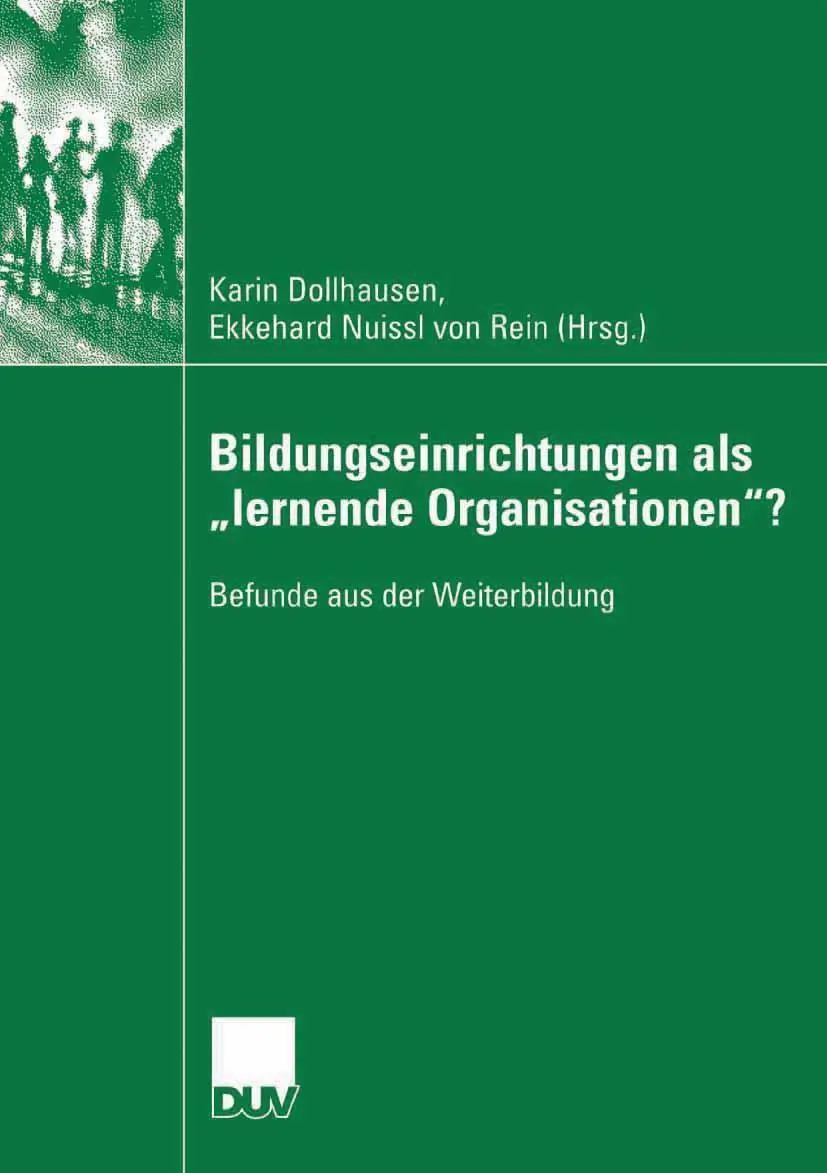 Cover: 9783835060425 | Bildungseinrichtungen als "lernende Organisationen"? | Rein (u. a.)