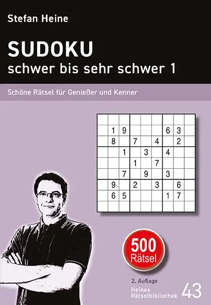 Cover: 9783939940425 | SUDOKU - schwer bis sehr schwer 1 | Stefan Heine | Taschenbuch | 2016