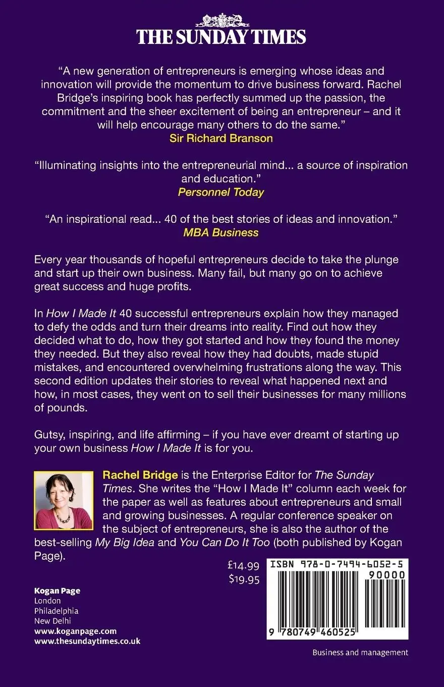 Rückseite: 9780749460525 | How I Made It | Rachel Bridge | Taschenbuch | Englisch | 2010