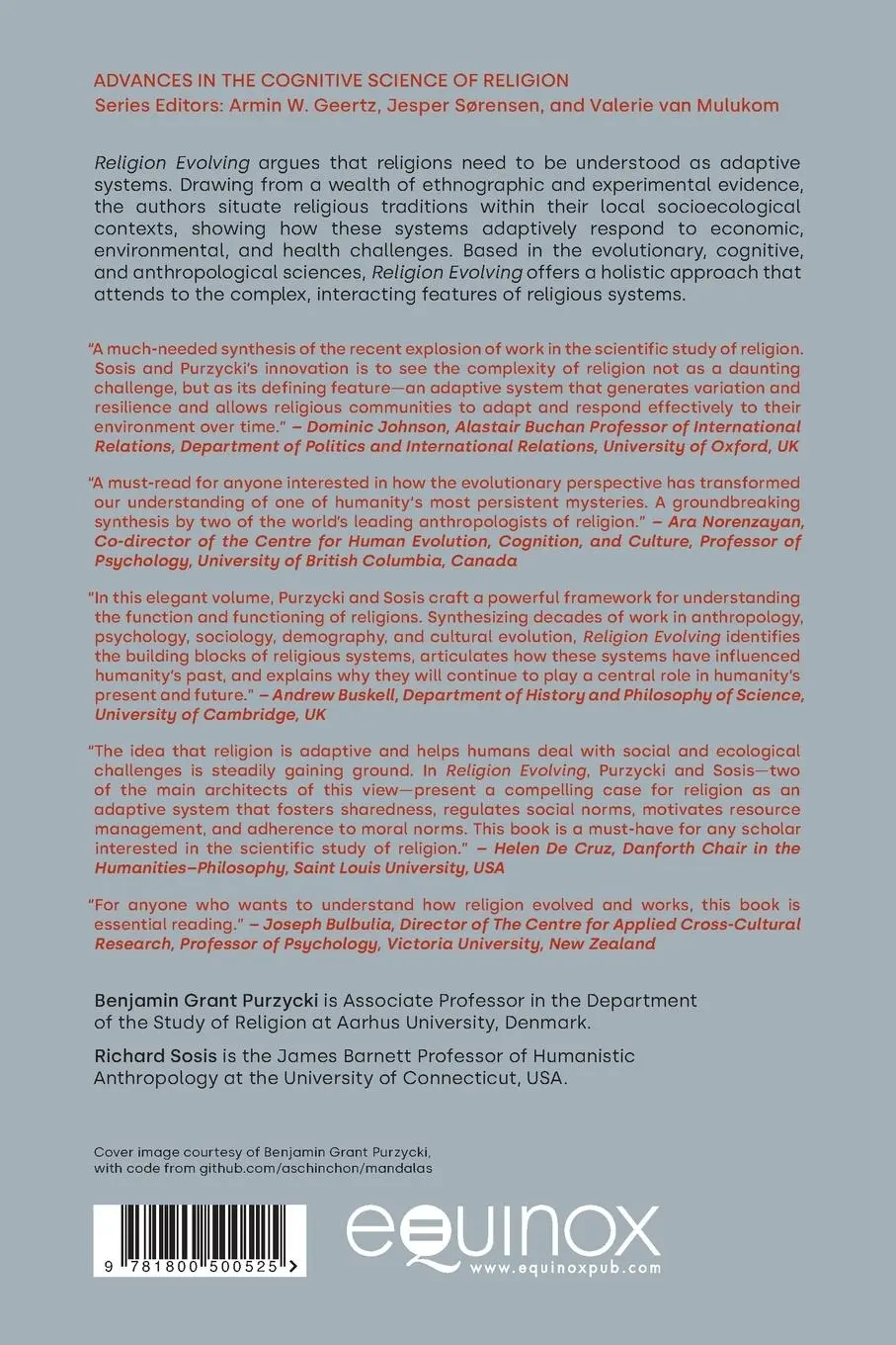 Rückseite: 9781800500525 | Religion Evolving | Cultural, Cognitive, and Ecological Dynamics