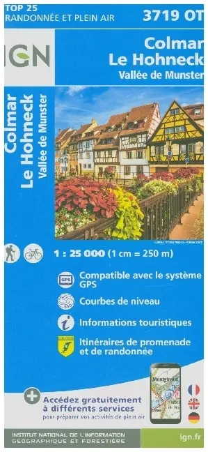 Cover: 9782758550525 | Colmar.Le Hohneck.Vallée de Munster 1:25 000 | (Land-)Karte | Englisch