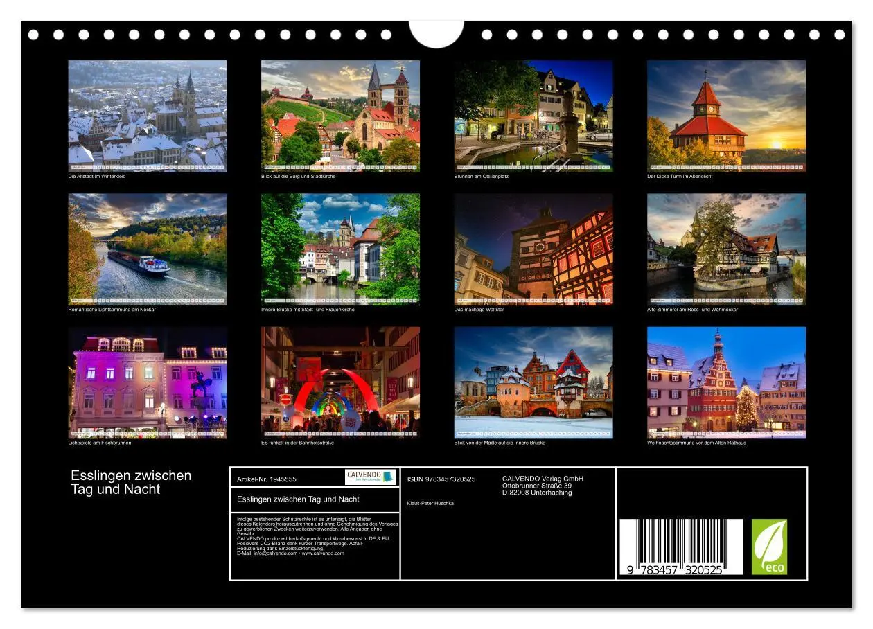 Bild: 9783457320525 | Esslingen zwischen Tag und Nacht (Wandkalender 2026 DIN A4 quer),...