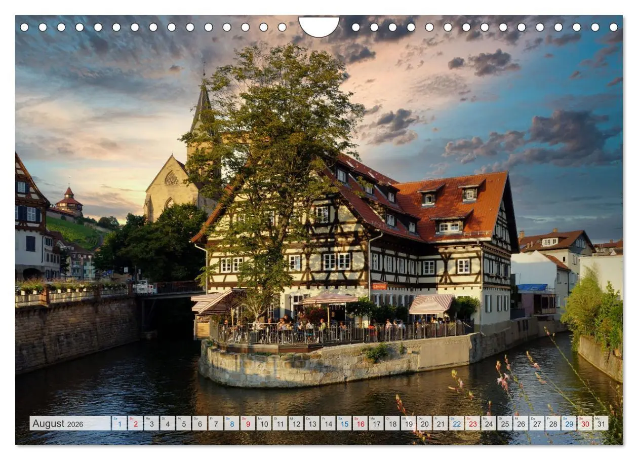 Bild: 9783457320525 | Esslingen zwischen Tag und Nacht (Wandkalender 2026 DIN A4 quer),...