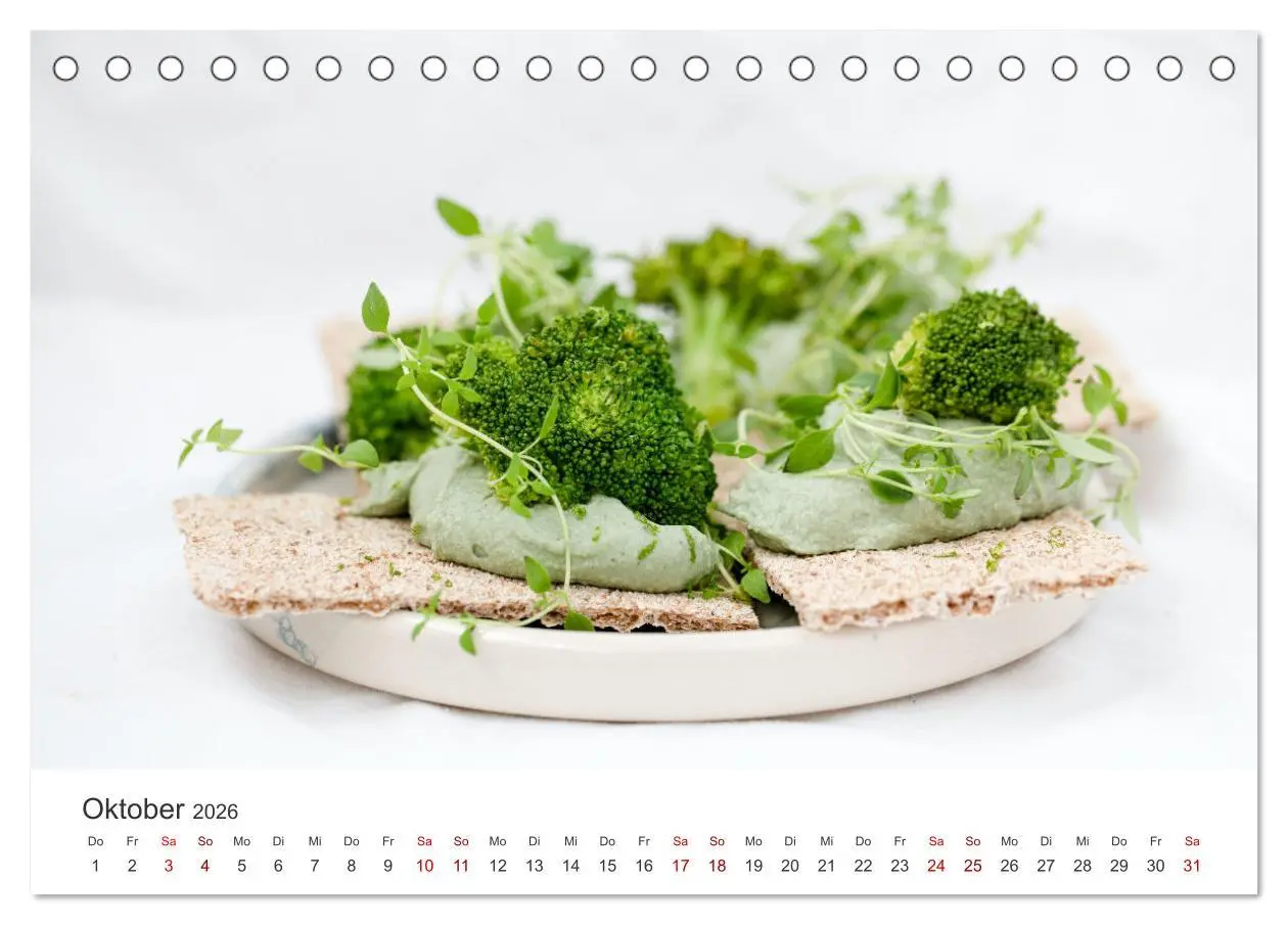 Bild: 9783457560525 | Vegan - Mmmh lecker! (Tischkalender 2026 DIN A5 quer), CALVENDO...