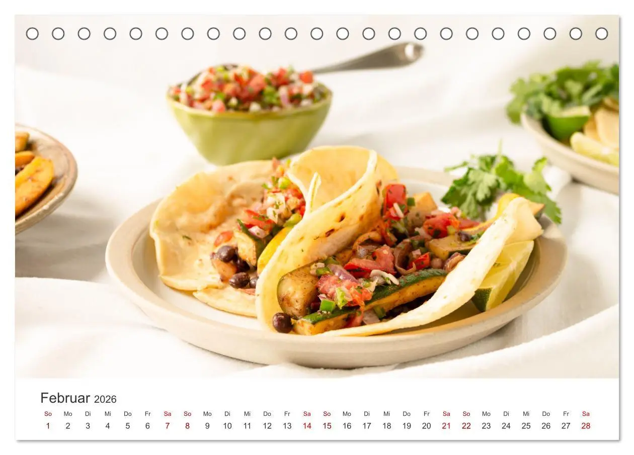 Bild: 9783457560525 | Vegan - Mmmh lecker! (Tischkalender 2026 DIN A5 quer), CALVENDO...