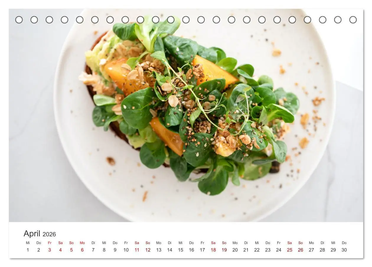 Bild: 9783457560525 | Vegan - Mmmh lecker! (Tischkalender 2026 DIN A5 quer), CALVENDO...