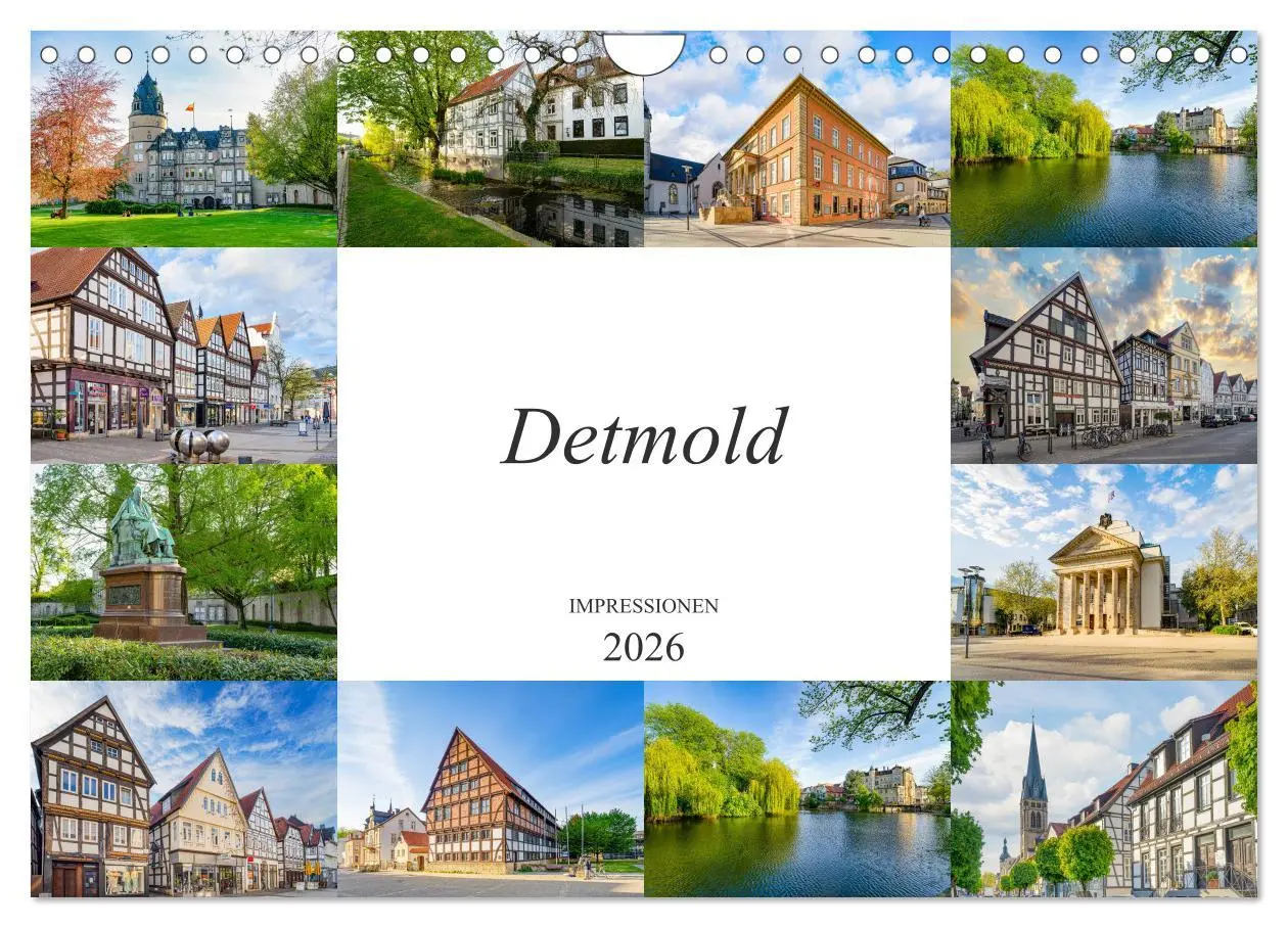 Cover: 9783457700525 | Detmold Impressionen (Wandkalender 2026 DIN A4 quer), CALVENDO...