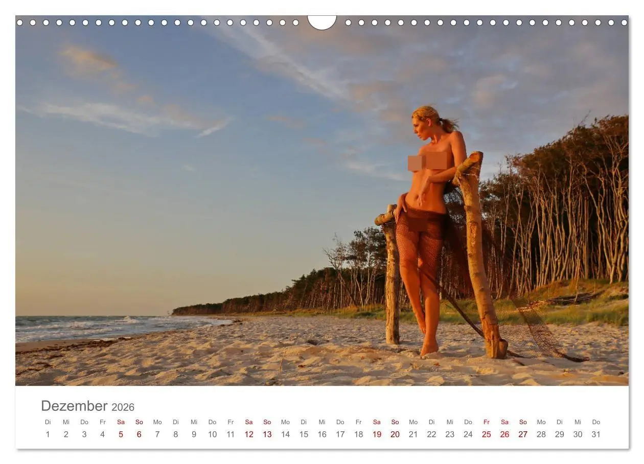 Bild: 9783457940525 | Akt und Meer (Wandkalender 2026 DIN A3 quer), CALVENDO Monatskalender