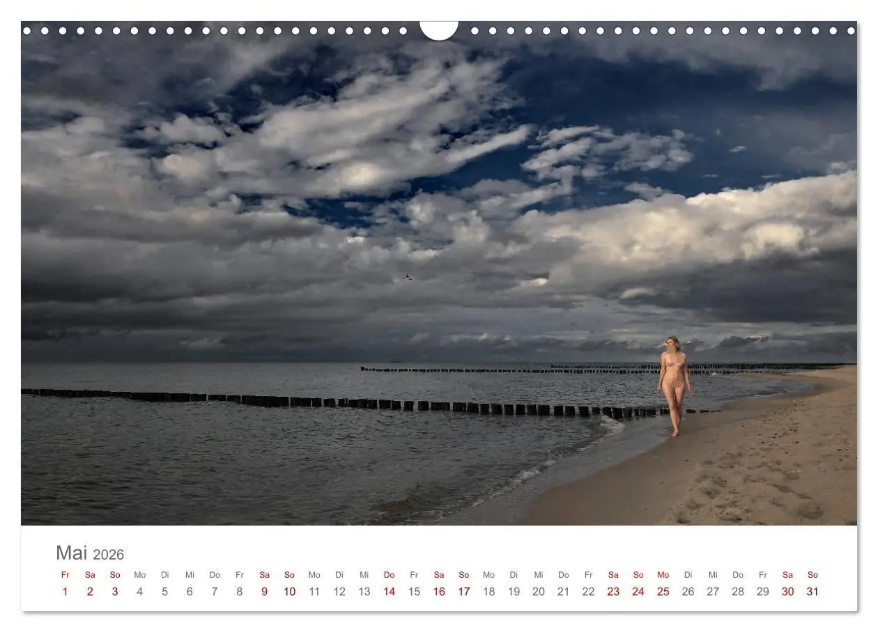 Bild: 9783457940525 | Akt und Meer (Wandkalender 2026 DIN A3 quer), CALVENDO Monatskalender