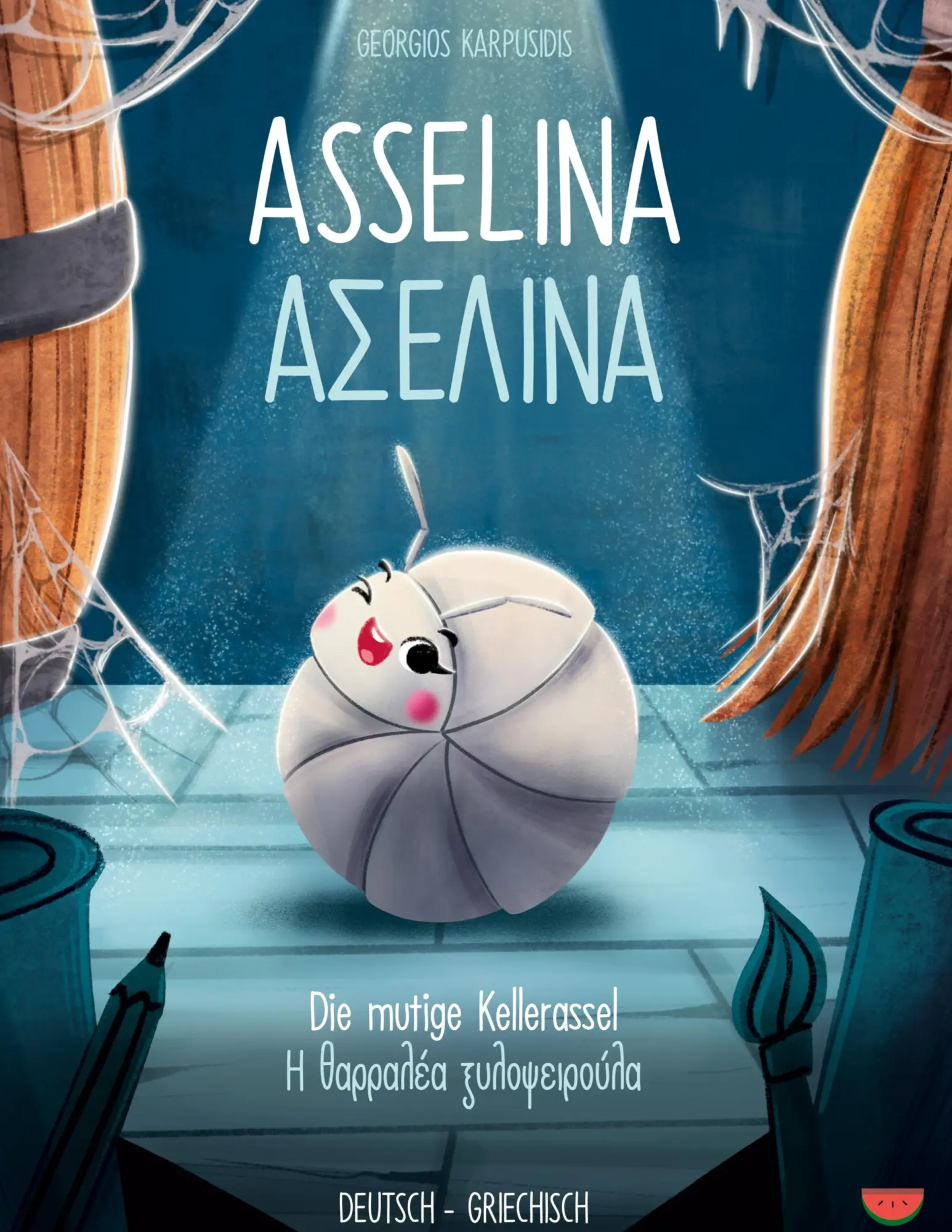 Cover: 9783695160525 | Asselina - die mutige Kellerassel | (Deutsch - Griechisch) | Buch