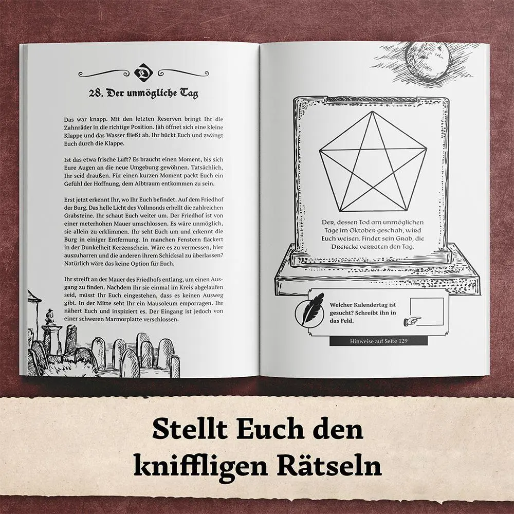 Bild: 9783985610525 | Das Rätselbuch des Graf Dracula: Knackt den Code und entkommt dem...