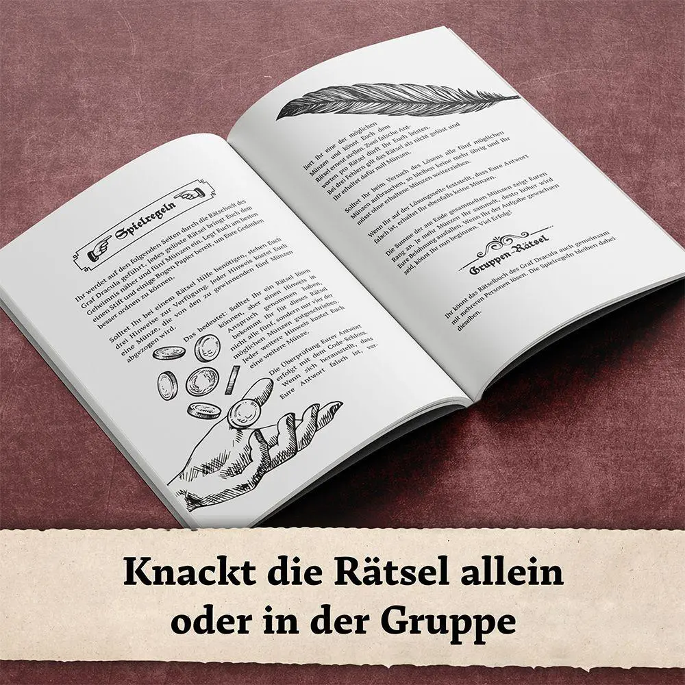 Bild: 9783985610525 | Das Rätselbuch des Graf Dracula: Knackt den Code und entkommt dem...