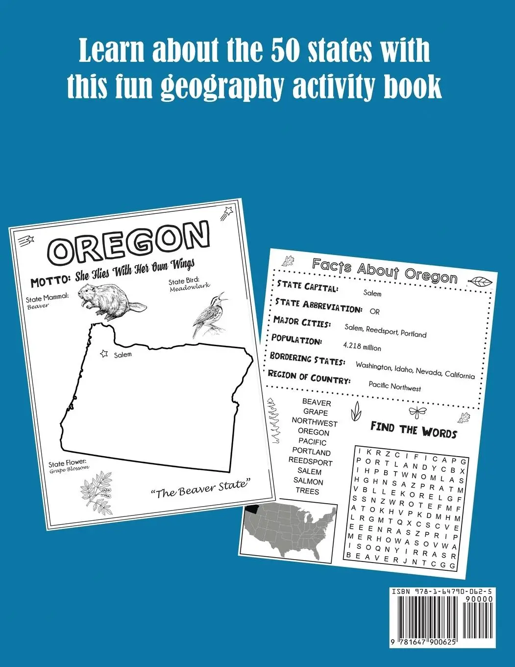 Rückseite: 9781647900625 | The United States Activity and Fact Book | Dylanna Press | Taschenbuch