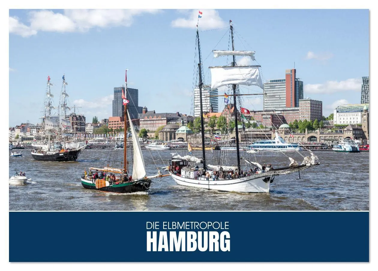 Cover: 9783516640625 | Die Elbmetropole Hamburg (Tischkalender 2026 DIN A5 quer), CALVENDO...