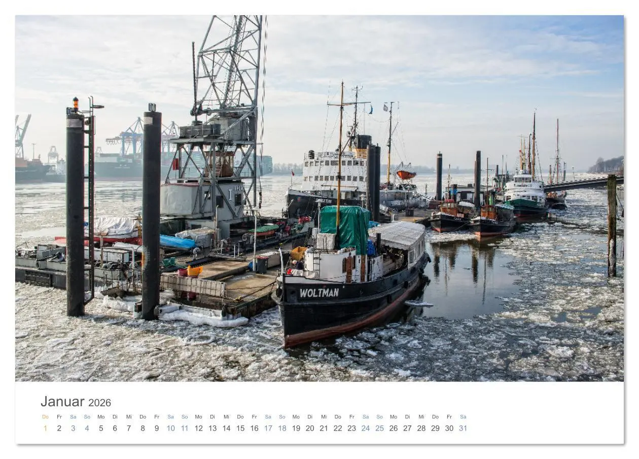 Bild: 9783516640625 | Die Elbmetropole Hamburg (Tischkalender 2026 DIN A5 quer), CALVENDO...