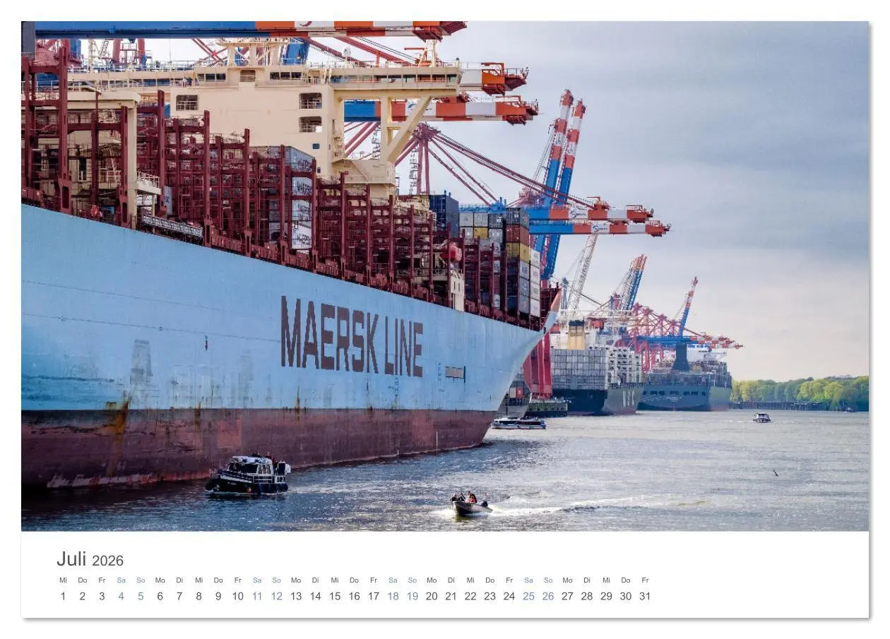 Bild: 9783516640625 | Die Elbmetropole Hamburg (Tischkalender 2026 DIN A5 quer), CALVENDO...