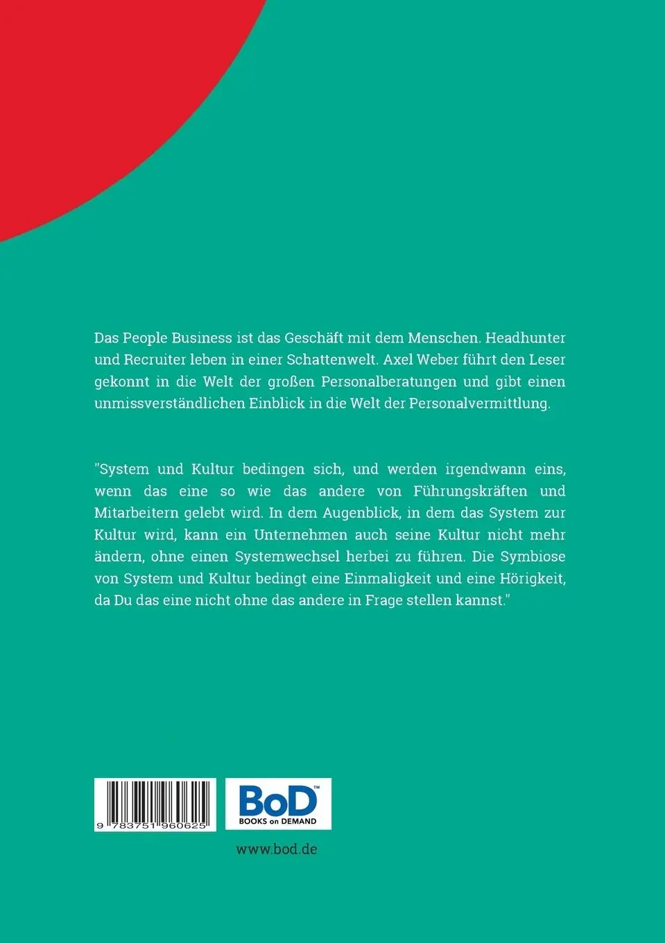 Rückseite: 9783751960625 | People Business | Headhunter - die Jagd nach dem Placement | Weber