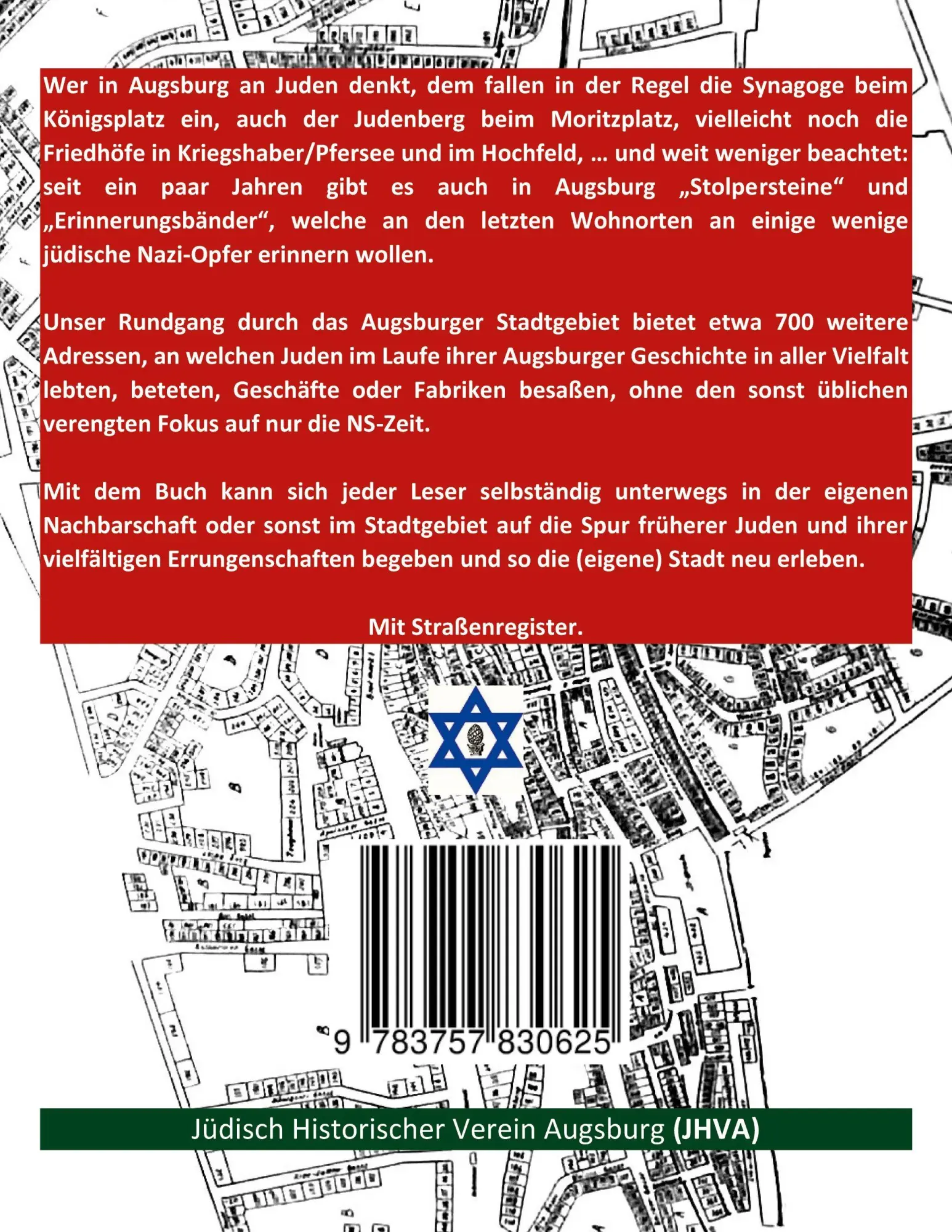 Rückseite: 9783757830625 | Unterwegs im jüdischen Augsburg | Yehuda Shenef | Taschenbuch | 176 S.