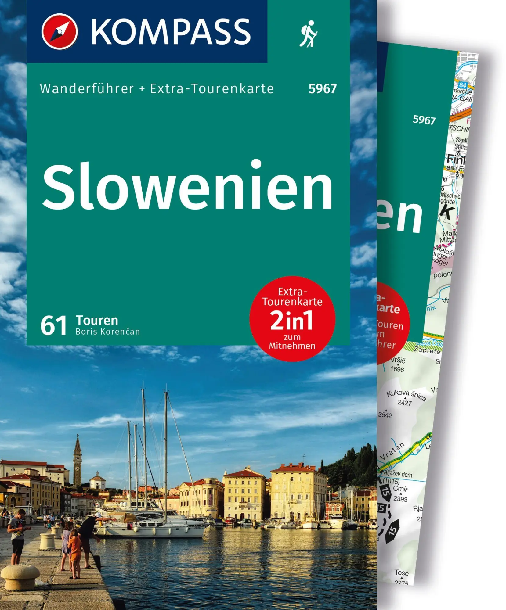 Cover: 9783991540625 | KOMPASS Wanderführer Slowenien, 61 Touren mit Extra-Tourenkarte | Buch