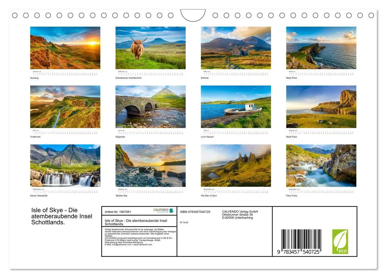 Bild: 9783457540725 | Isle of Skye - Die atemberaubende Insel Schottlands. (Wandkalender...