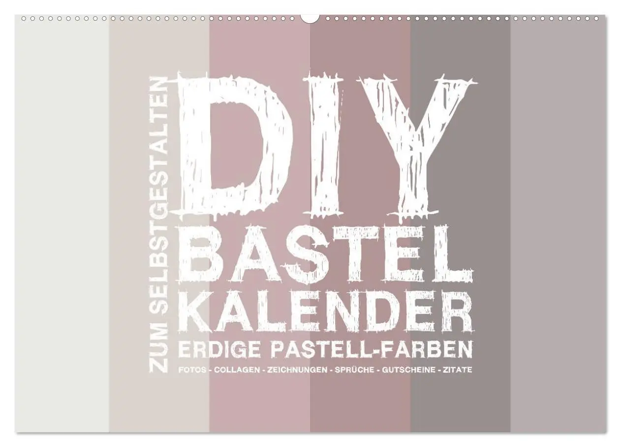 Cover: 9783457780725 | DIY Bastel-Kalender -Erdige Pastell Farben- Zum Selbstgestalten...