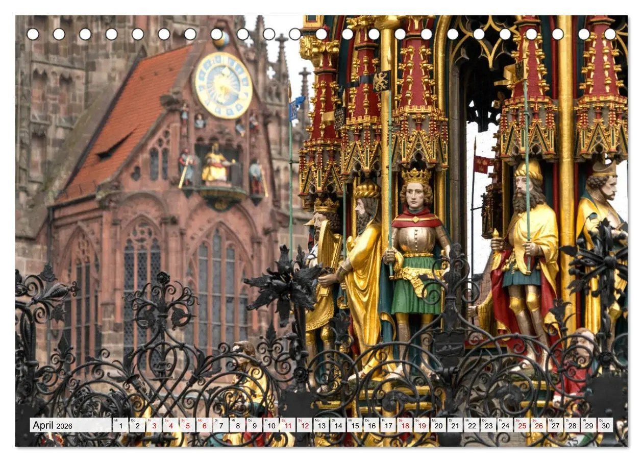 Bild: 9783457920725 | Wunderbares Nürnberg (Tischkalender 2026 DIN A5 quer), CALVENDO...