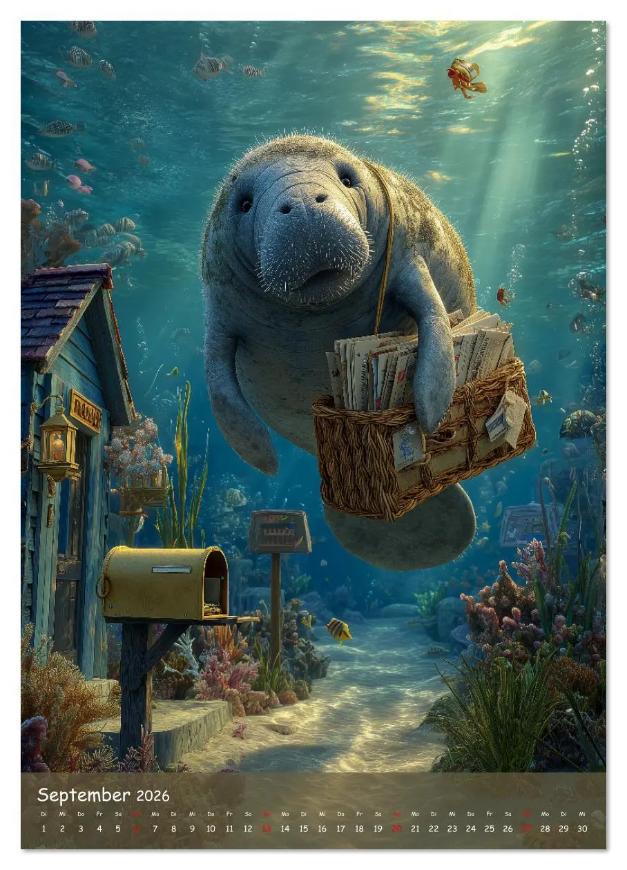 Bild: 9783516630725 | UNTERWASSER läuft der Laden - lustige Meerestiere im Alltag...