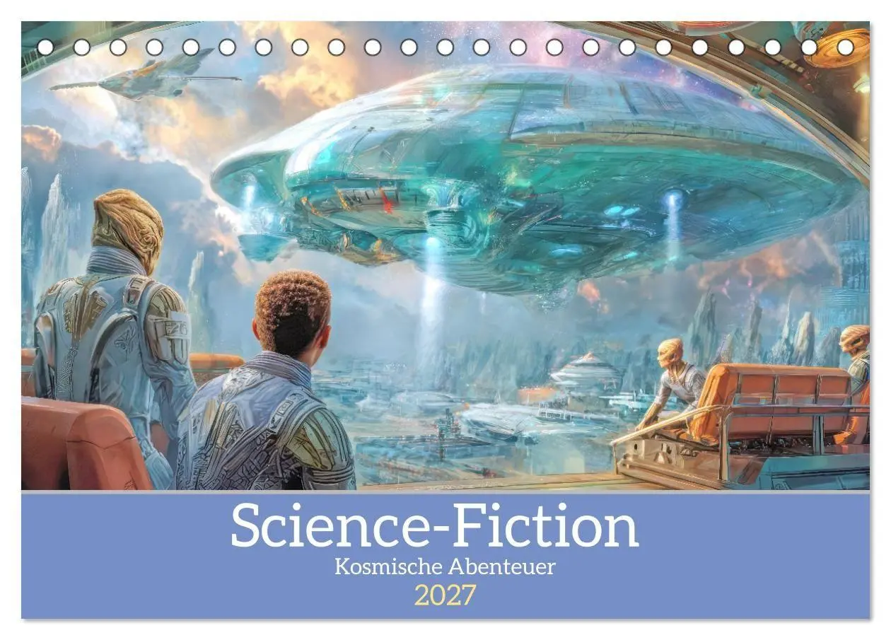 Science-Fiction - Kosmische Abenteuer (Tischkalender 2027 DIN A5 quer), CALVENDO Monatskalender
