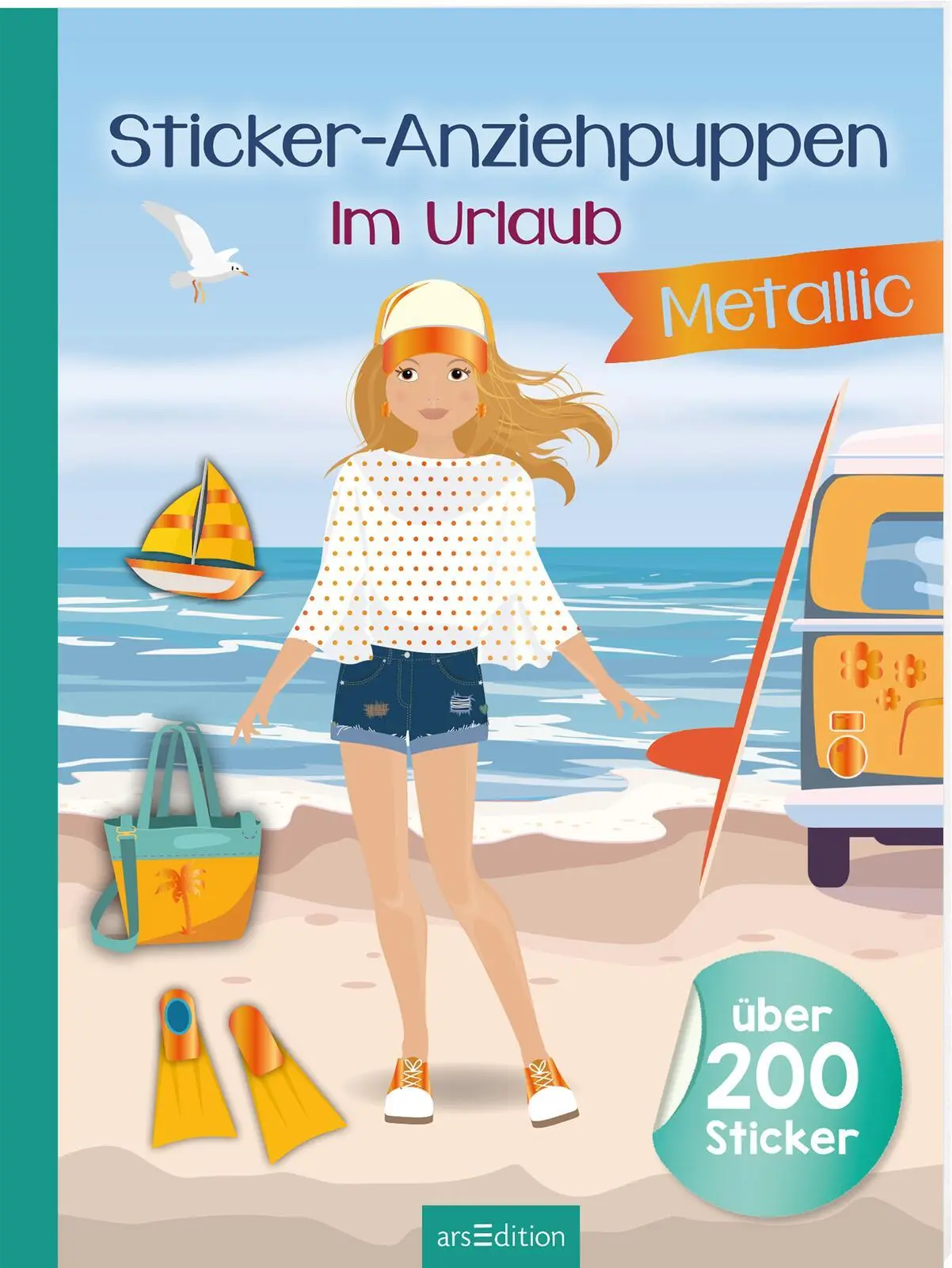 Cover: 9783845860725 | Sticker-Anziehpuppen Metallic - Im Urlaub | Eva Schindler | Buch