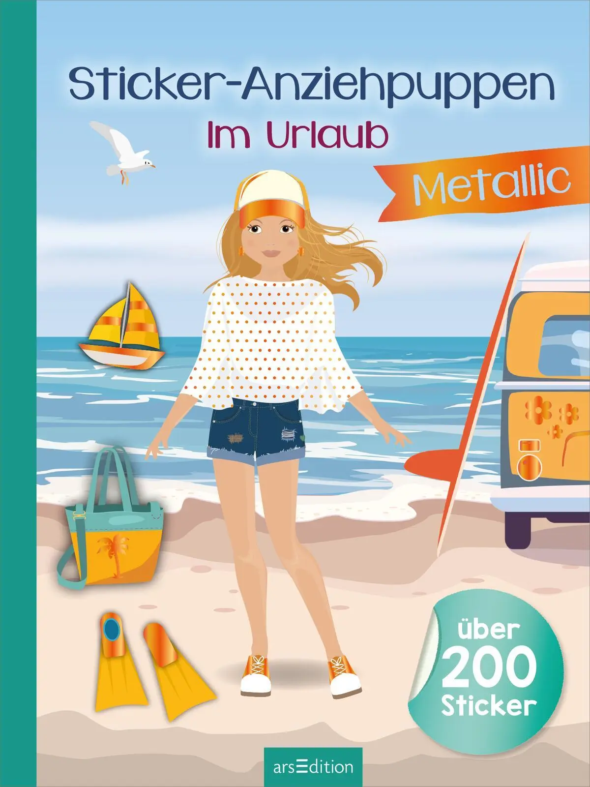 Bild: 9783845860725 | Sticker-Anziehpuppen Metallic - Im Urlaub | Eva Schindler | Buch