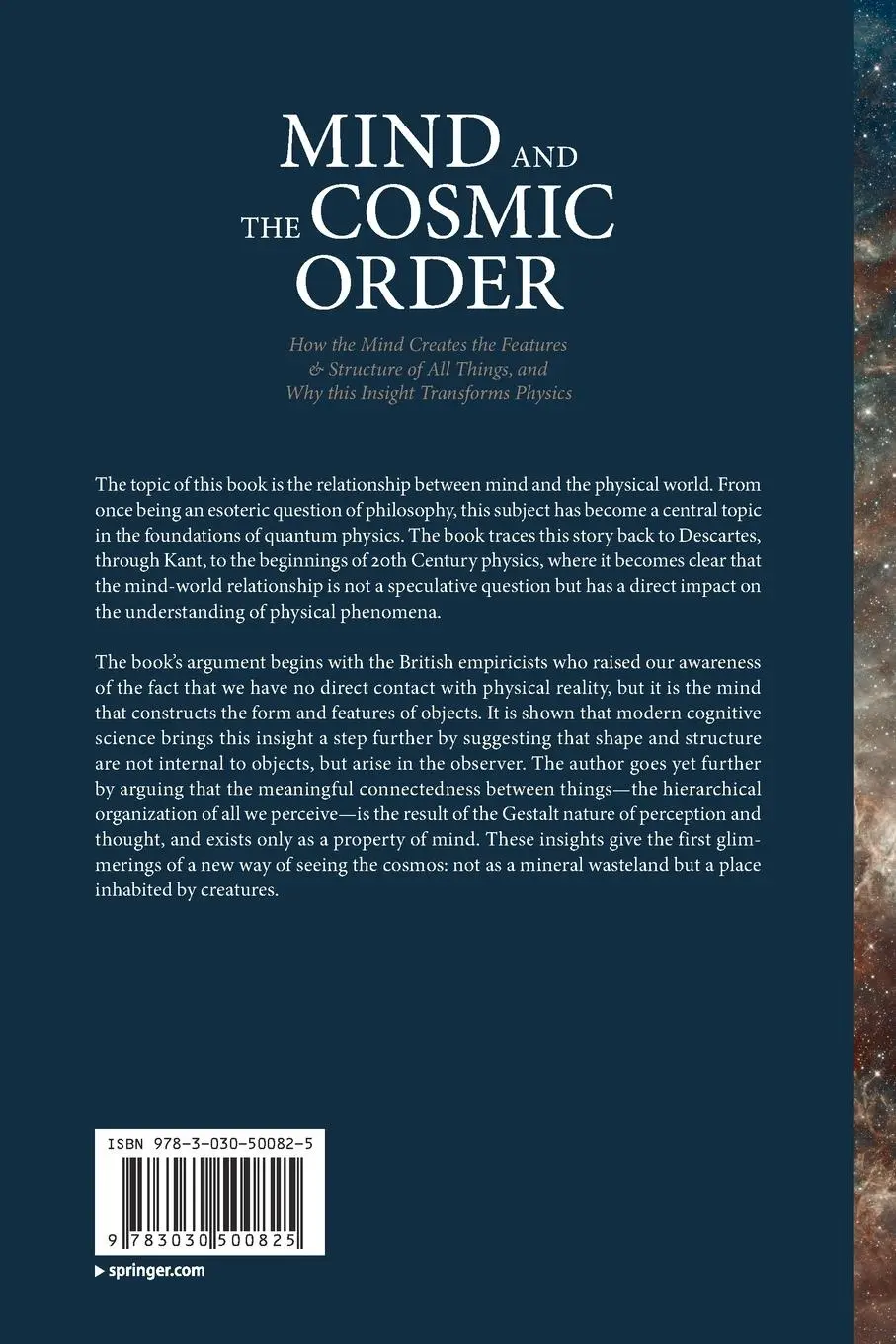 Rückseite: 9783030500825 | Mind and the Cosmic Order | Charles Pinter | Taschenbuch | xi | 2020