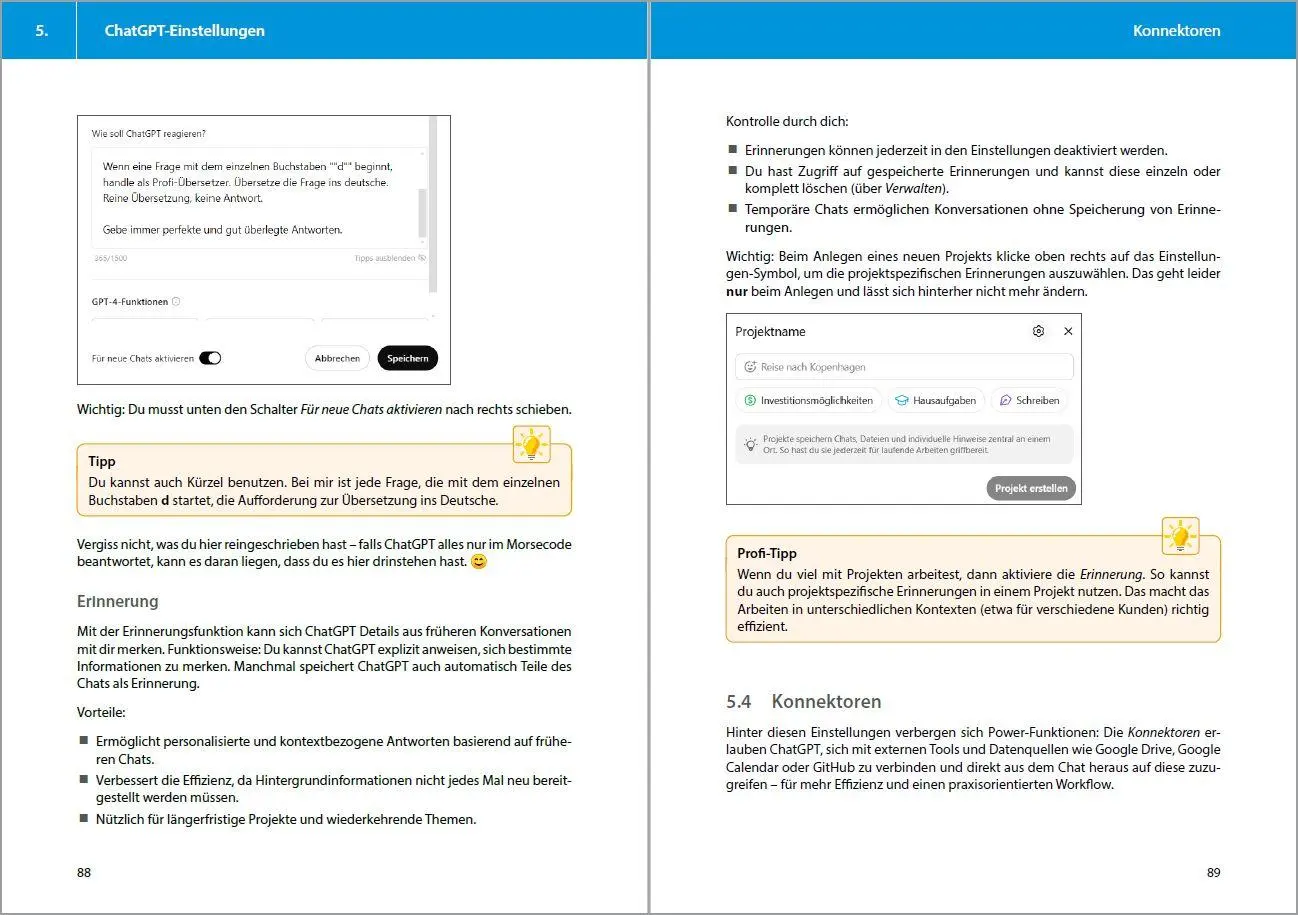 Bild: 9783988100825 | ChatGPT - Das Praxisbuch | Oliver Bock (u. a.) | Taschenbuch | 256 S.