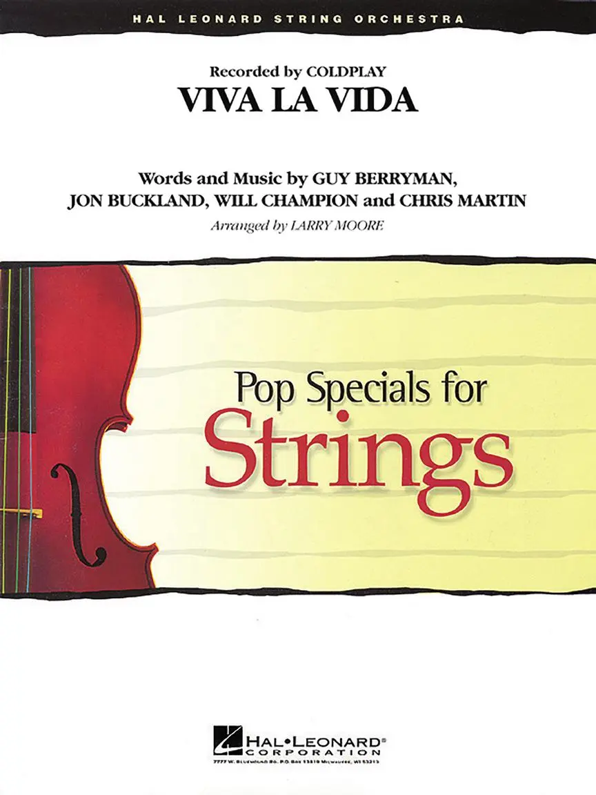 Cover: 884088280925 | Viva La Vida | Recorded by Coldplay | Champion | Partitur + Stimmen