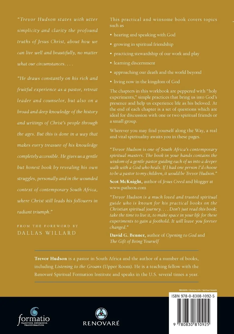 Rückseite: 9780830810925 | Discovering Our Spiritual Identity | Practices for God's Beloved