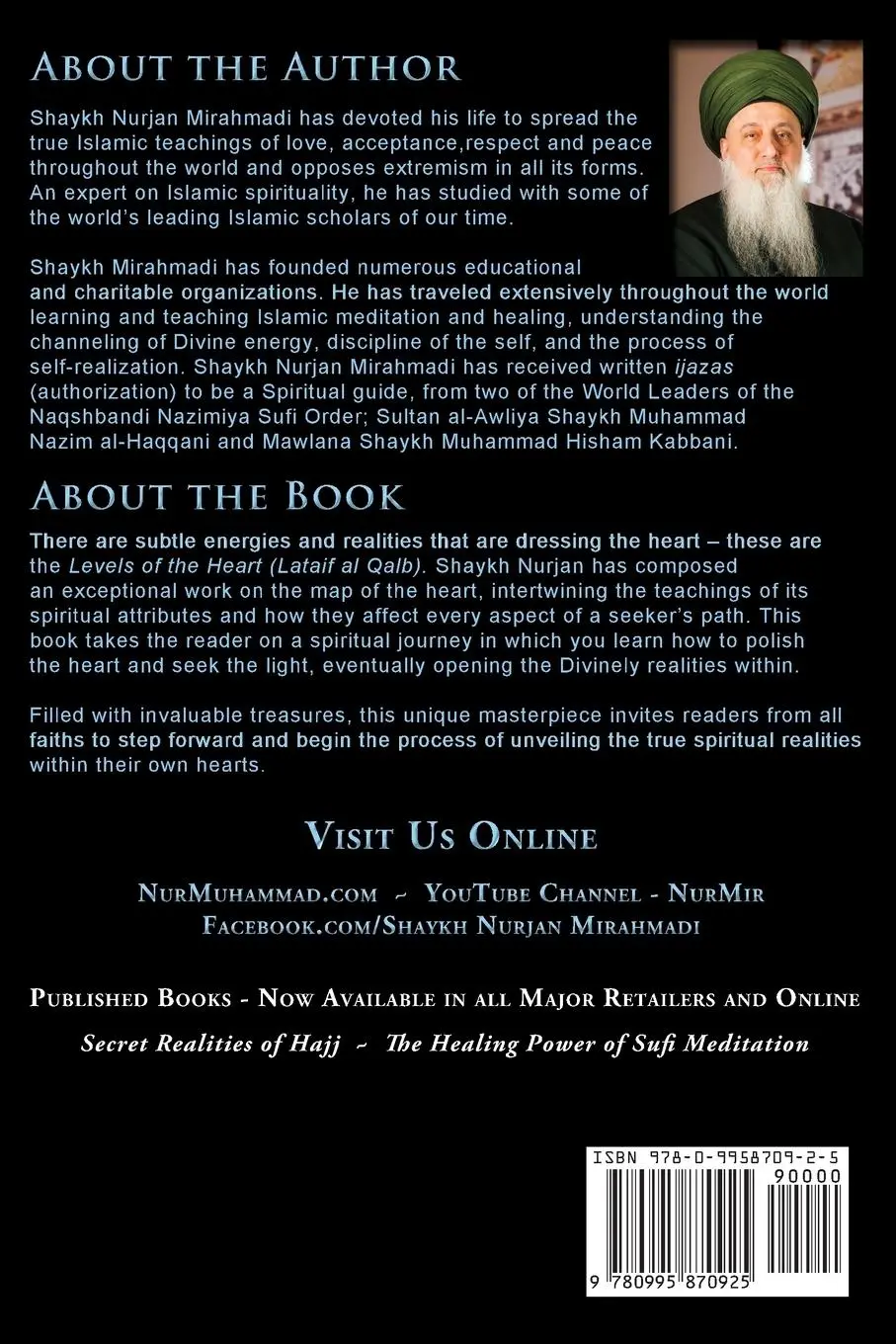 Rückseite: 9780995870925 | Levels of the Heart - Lataif al Qalb | Nurjan Mirahmadi | Taschenbuch