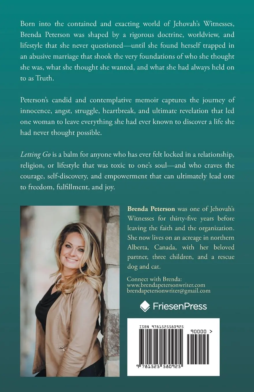 Rückseite: 9781525580925 | Letting Go | Brenda Peterson | Taschenbuch | Englisch | 2020