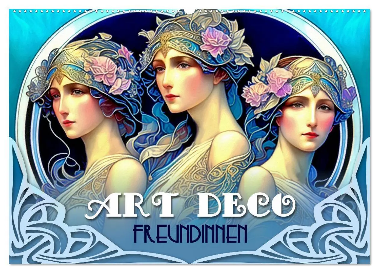 Cover: 9783457520925 | Art Deco Freundinnen (Wandkalender 2026 DIN A2 quer), CALVENDO...
