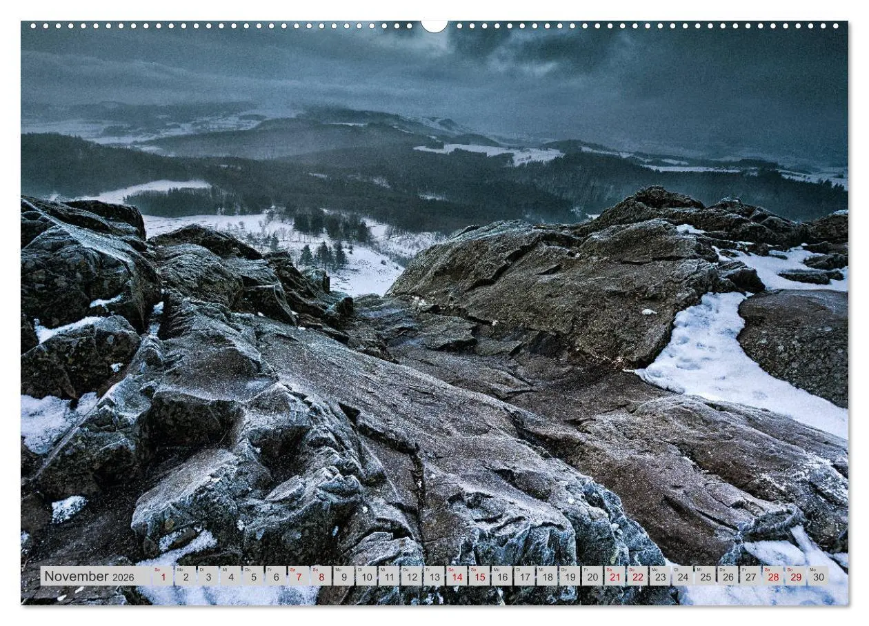 Bild: 9783457690925 | Rhön - Basalt (hochwertiger Premium Wandkalender 2026 DIN A2 quer),...