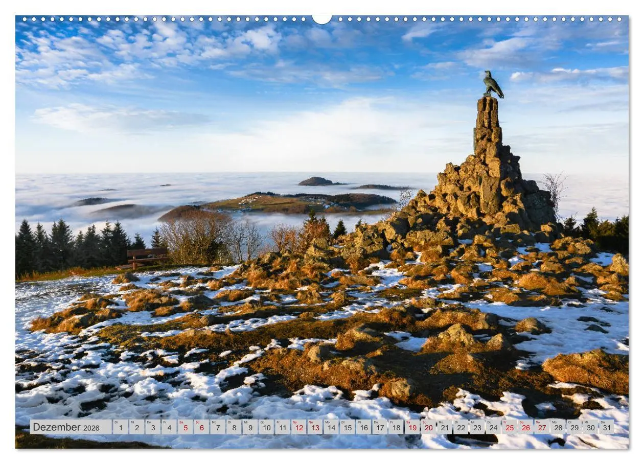 Bild: 9783457690925 | Rhön - Basalt (hochwertiger Premium Wandkalender 2026 DIN A2 quer),...