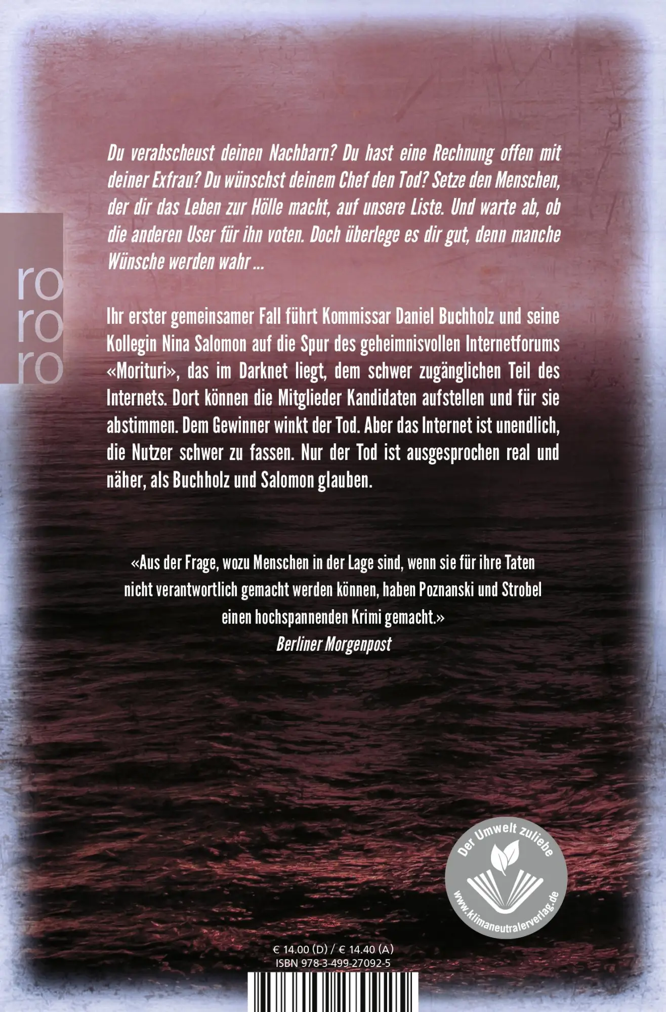 Rückseite: 9783499270925 | Anonym | Ursula Poznanski (u. a.) | Taschenbuch | 380 S. | Deutsch