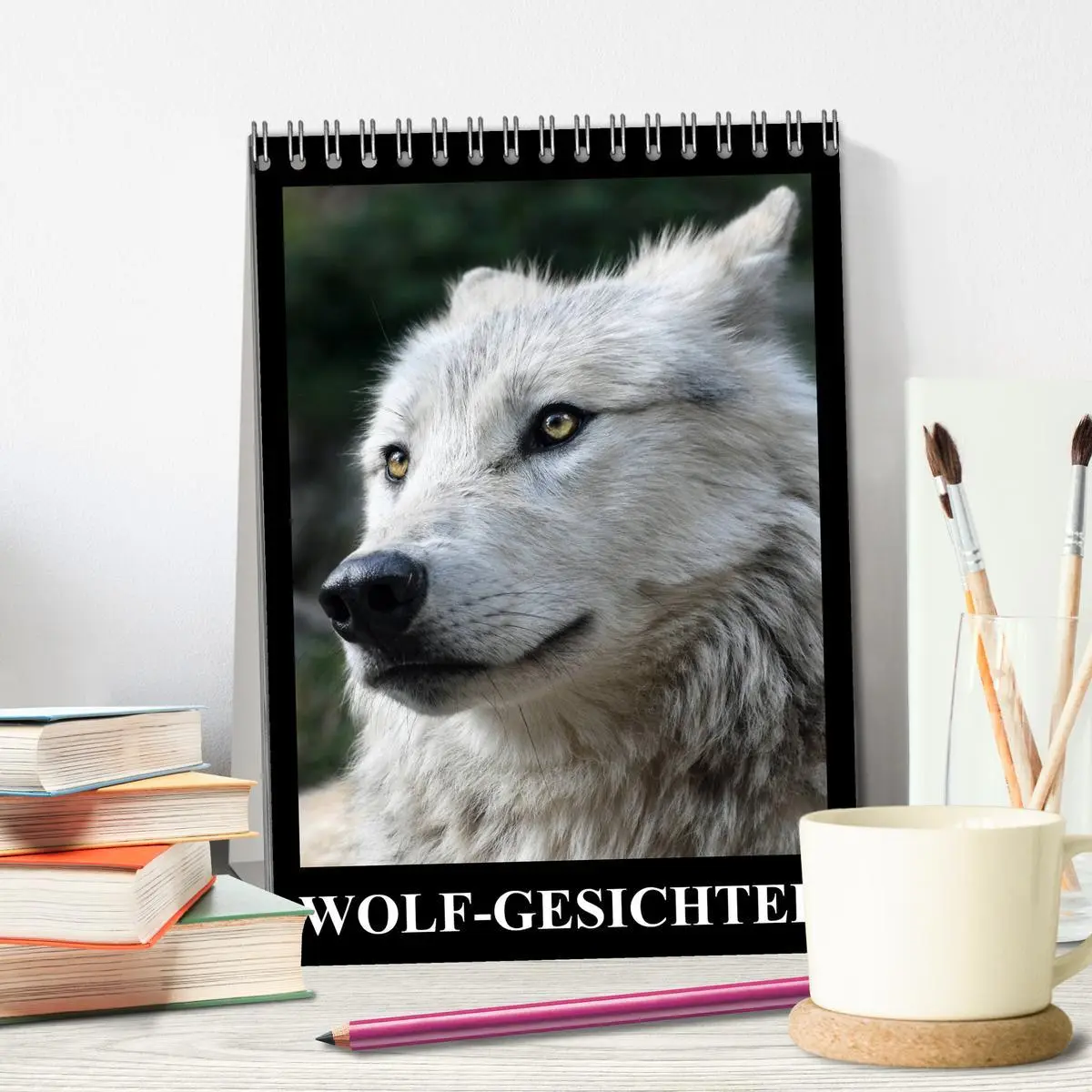 Bild: 9783516470925 | Wolf-Gesichter (Tischkalender 2026 DIN A5 hoch), CALVENDO...