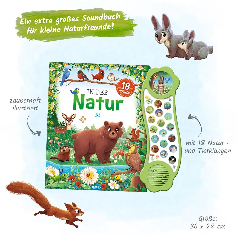 Bild: 9783988020925 | TRÖTSCH - Soundbuch "In der Natur" Interaktives Soundbuch mit 18...
