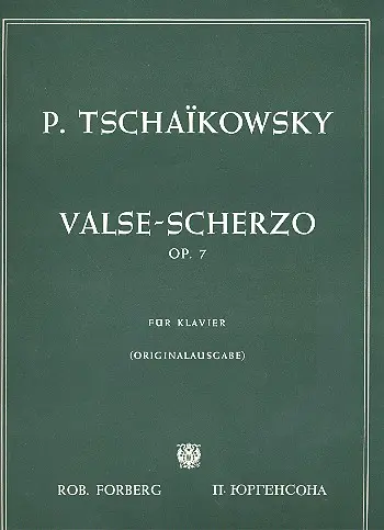 Cover: 9790206100925 | Valse-Scherzo, op.7 | Pyotr Ilyich Tchaikovsky | Buch