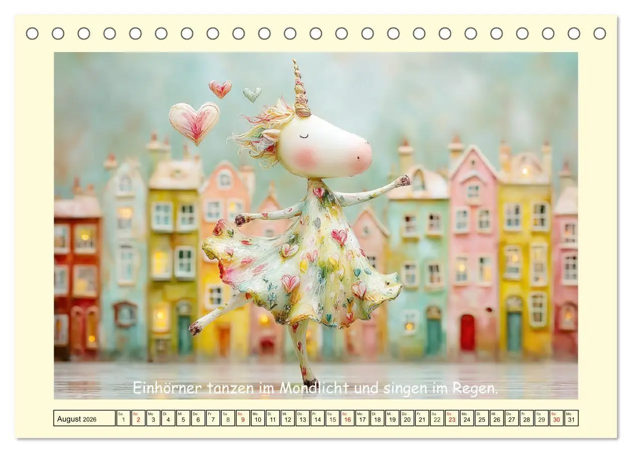 Bild: 9783516741025 | Einhornzauber. Liebliche Unicorn-Weisheiten (Tischkalender 2026 DIN...